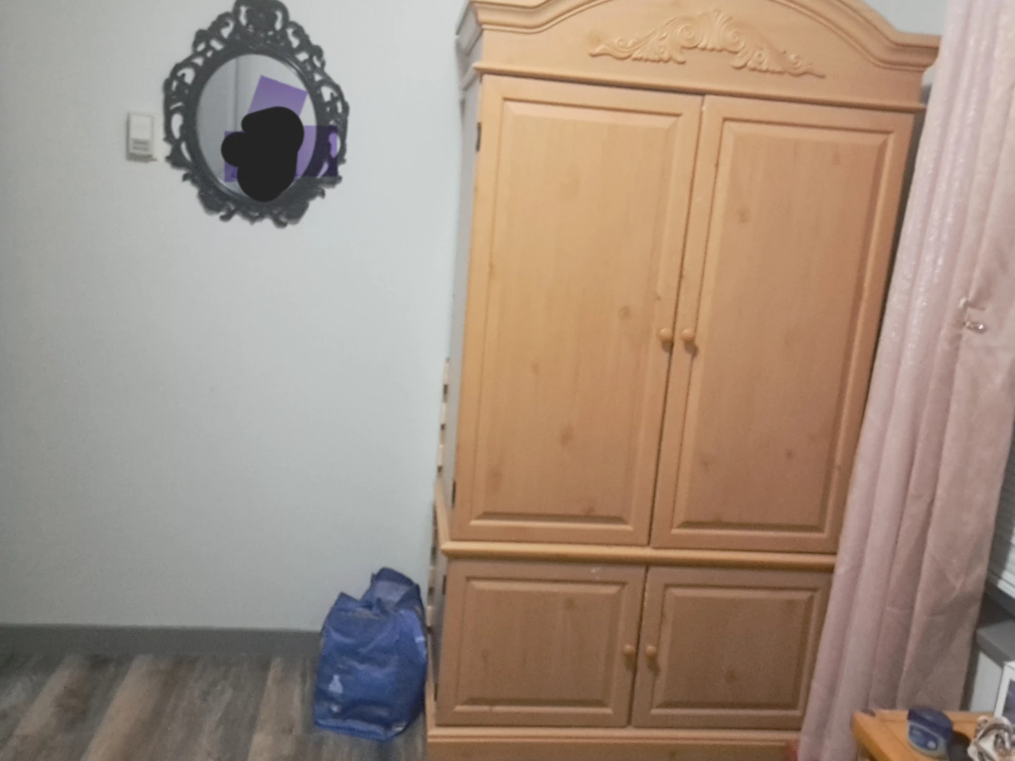 Light Wood Armoire Wardrobe - photo 2