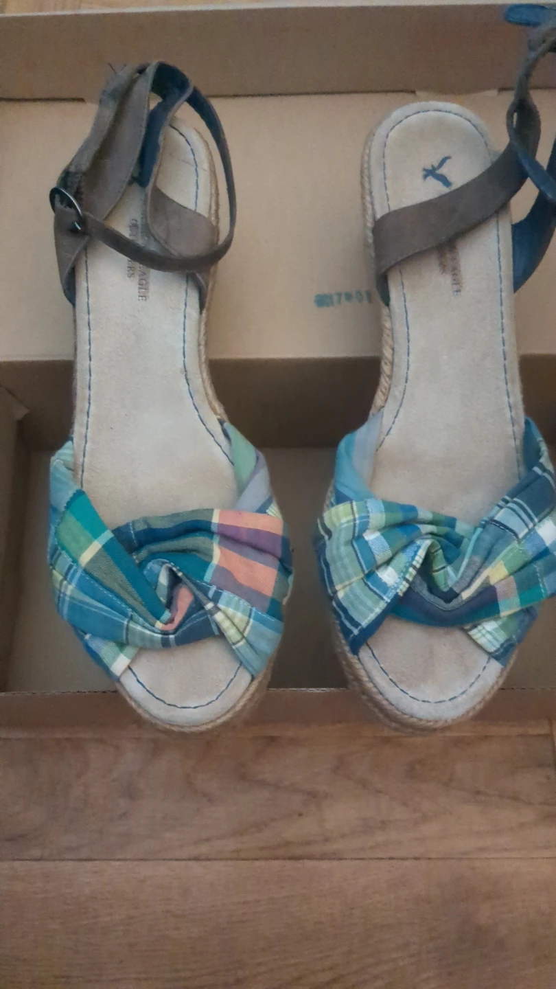 American Eagle Espadrille Wedge Sandals