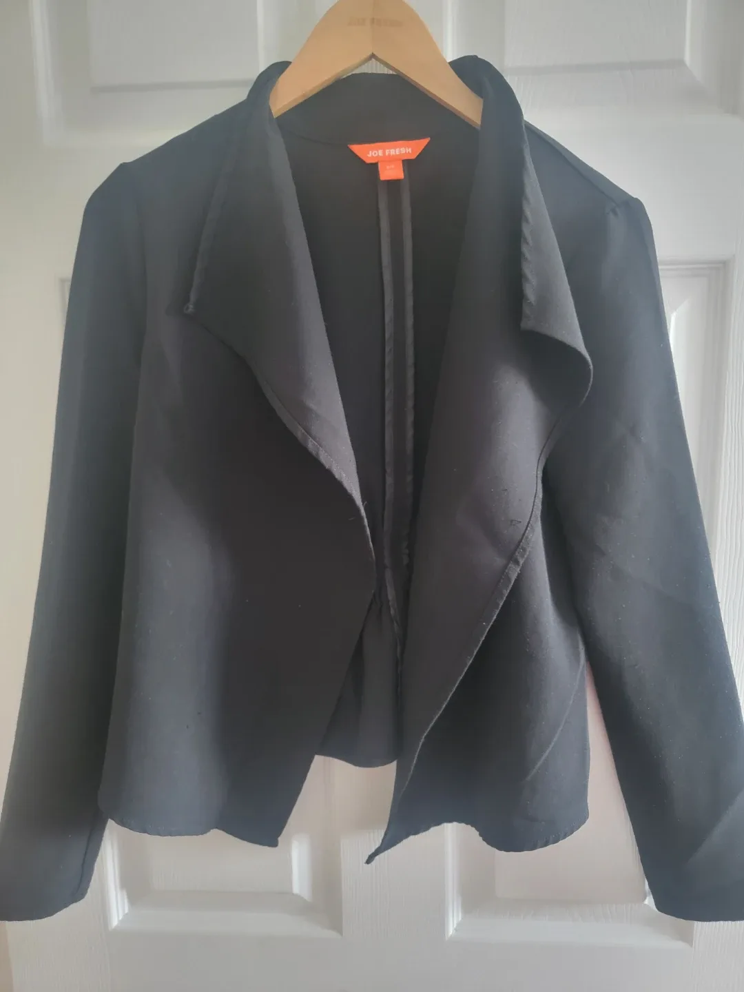 Joe Fresh Black Open Front Blazer - Medium