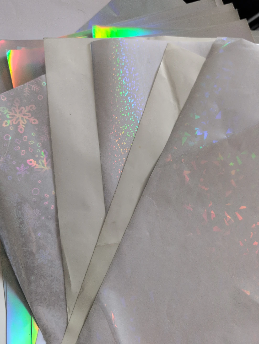Vinyl Sticker Paper (inkjet) waterproof and holographic layer - photo 2