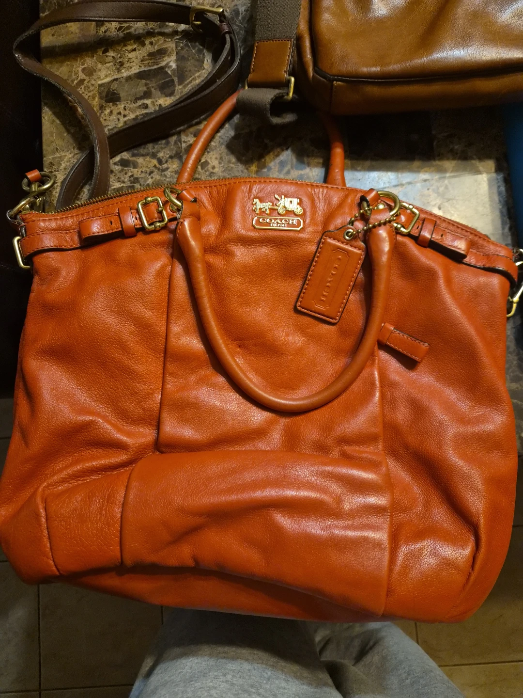 Coach Leather and Signature Canvas Shoulder Bag - photo 3