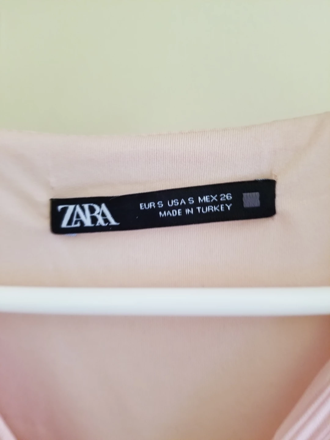ZARA Peach Pleated Dress Size S - photo 2
