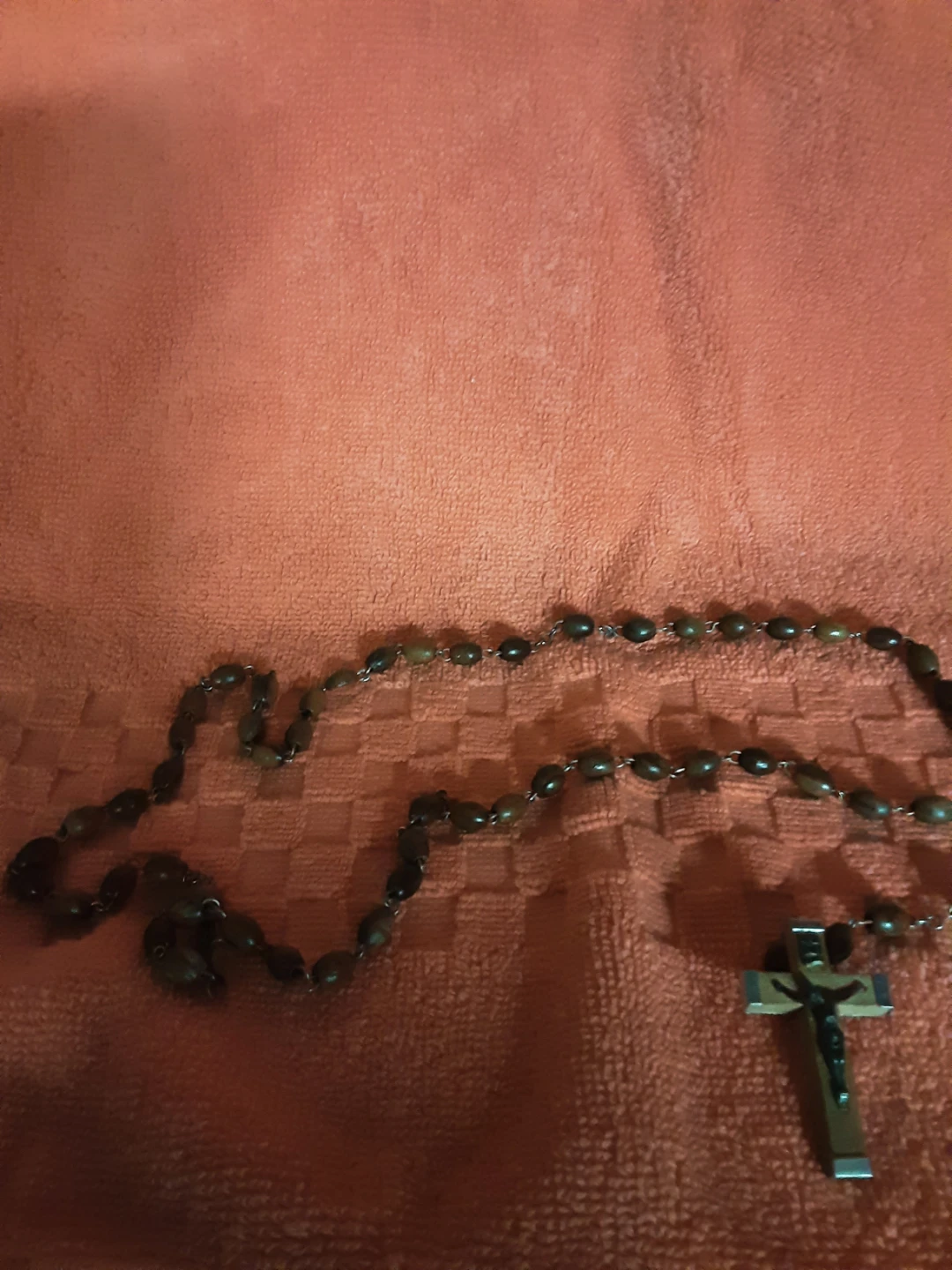 Wooden Rosary Beads with Crucifix