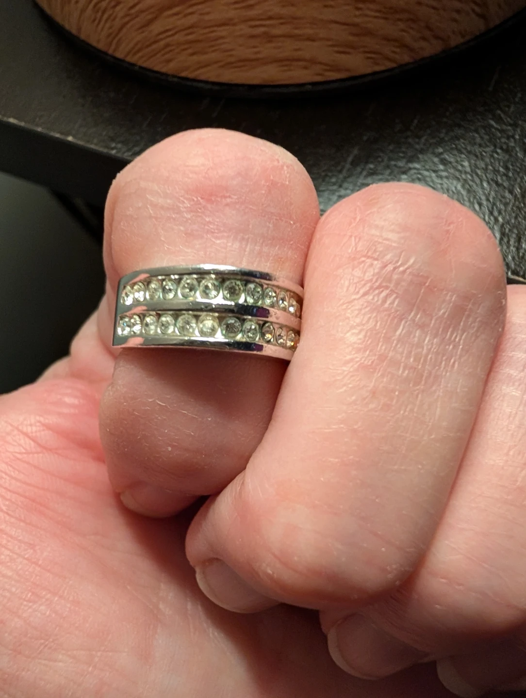 Rhinestone Band Ring