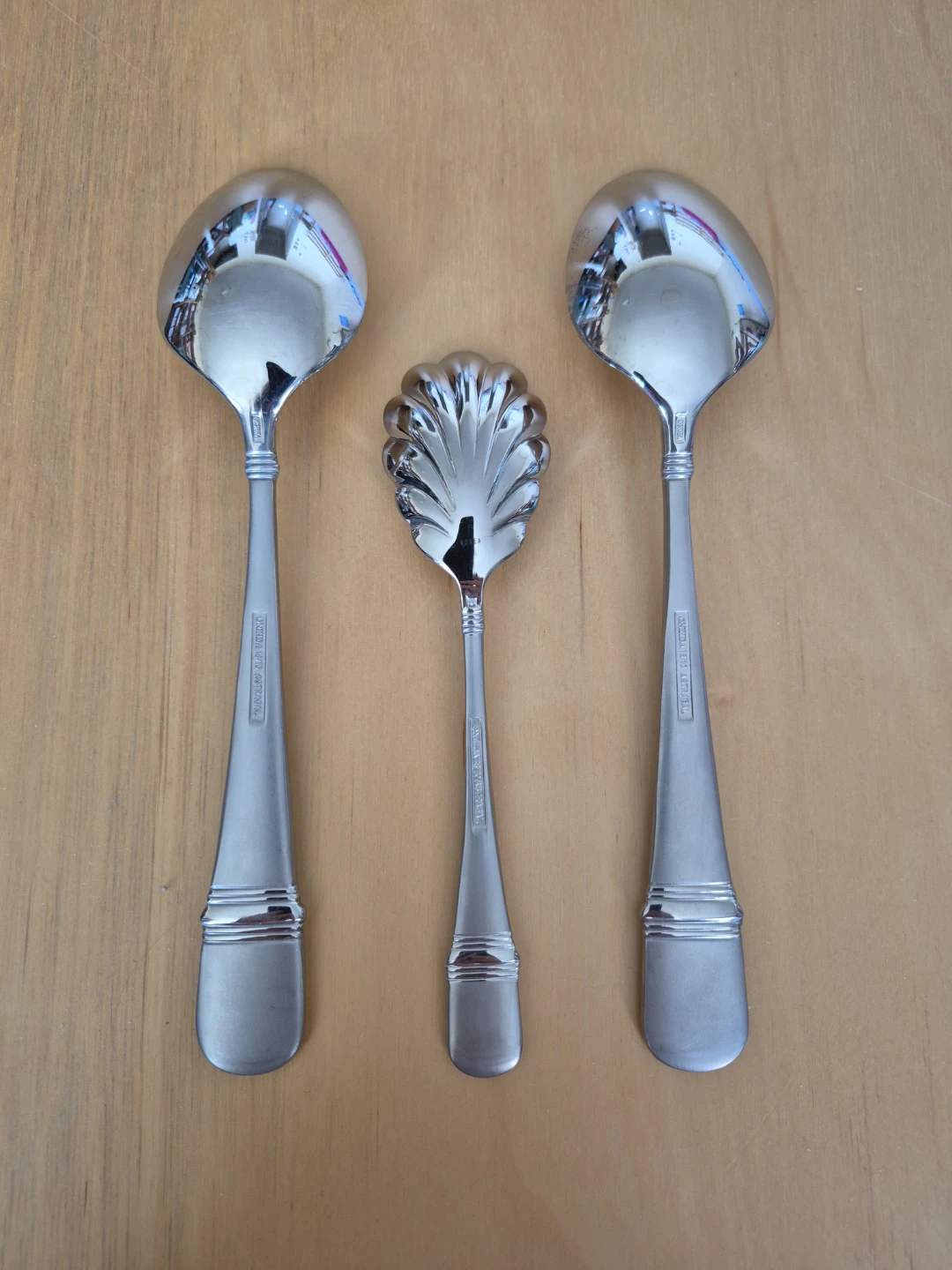 Serving spoons (2 Large) + Sugar spoon 18/10 Stainless Steel - photo 4