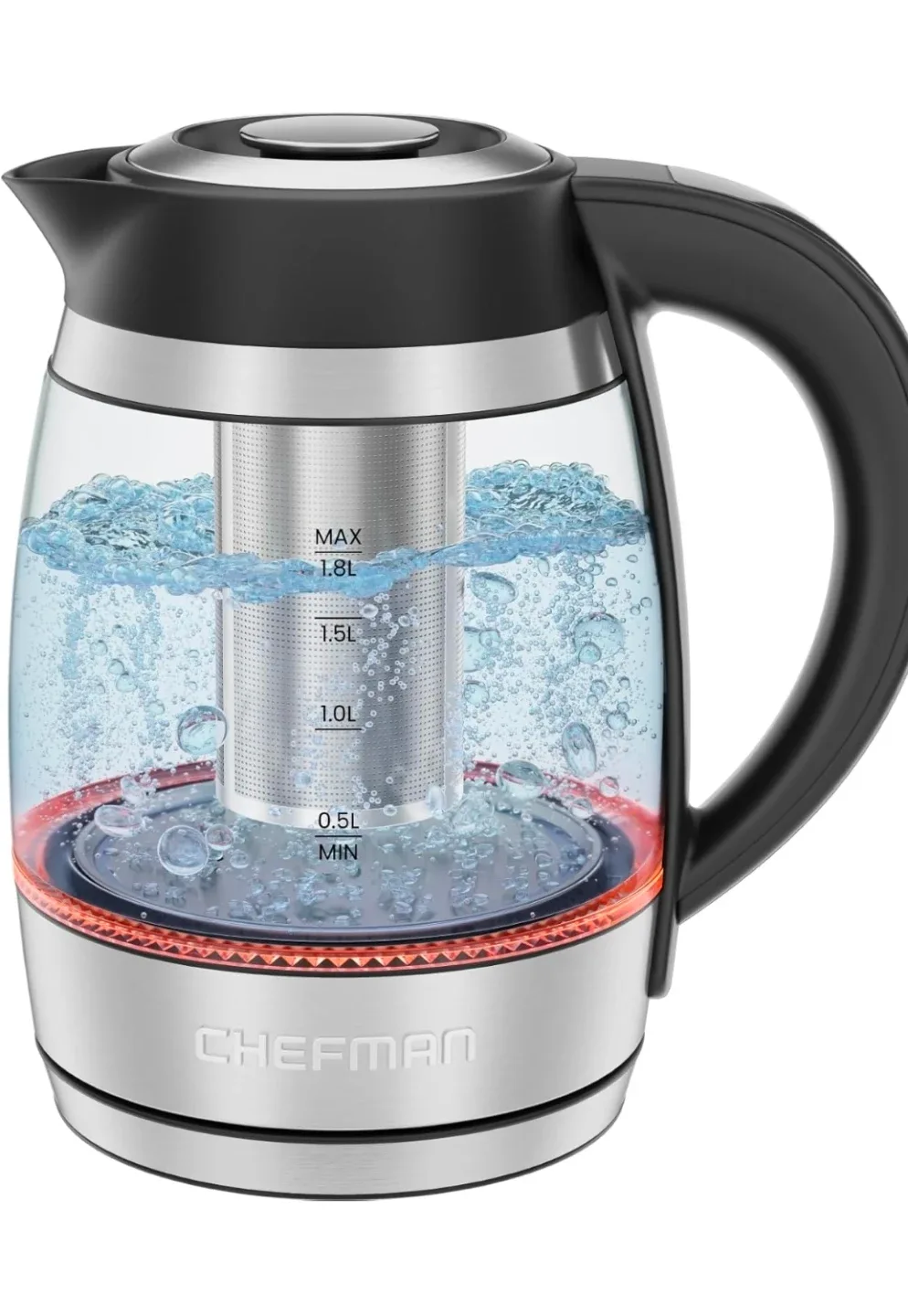 Chefman Electric Glass Kettle 1.8L