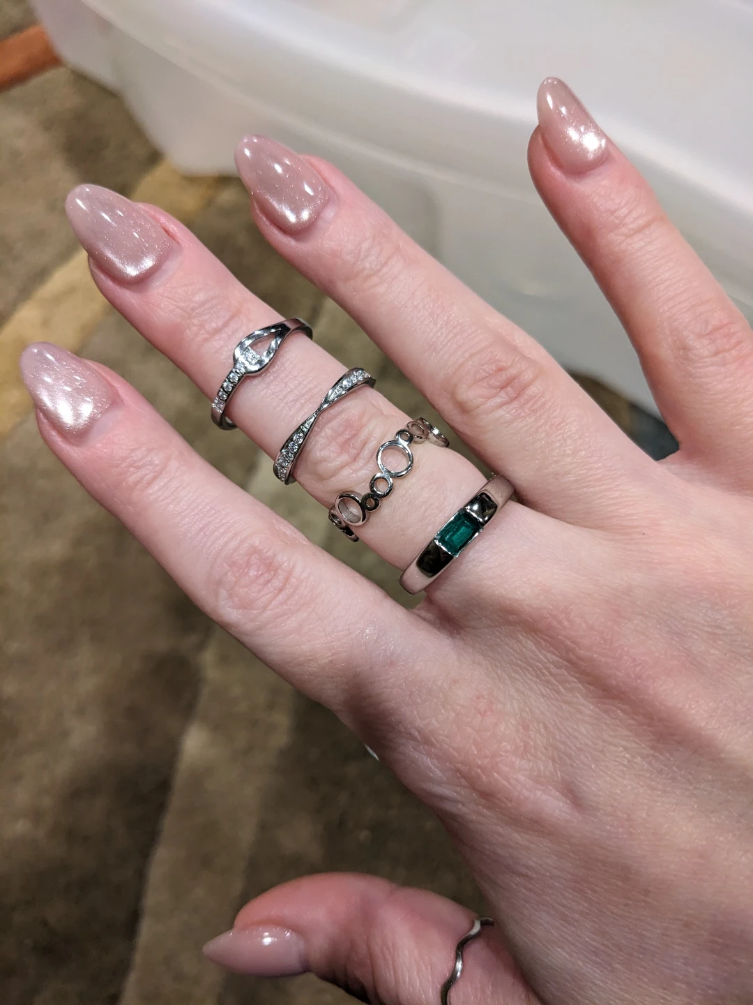 New Size 7 Stainless Steel Rings