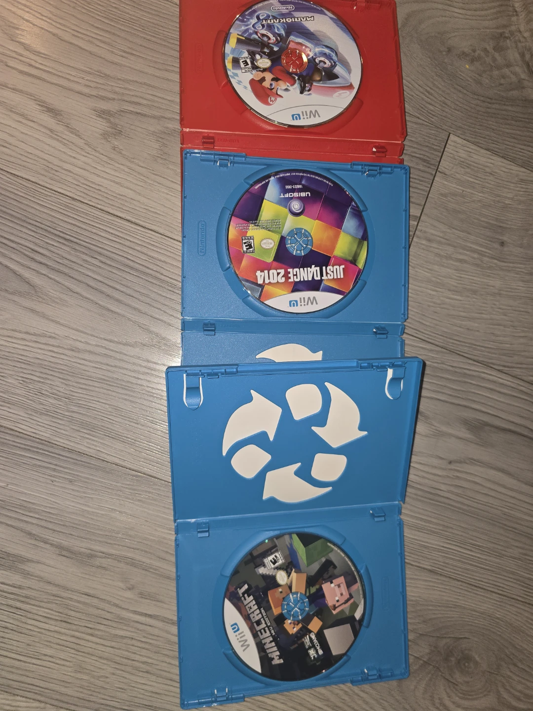 Nintendo Wii U Games - Mario Kart 8, Just Dance 2014, Minecraft - photo 2