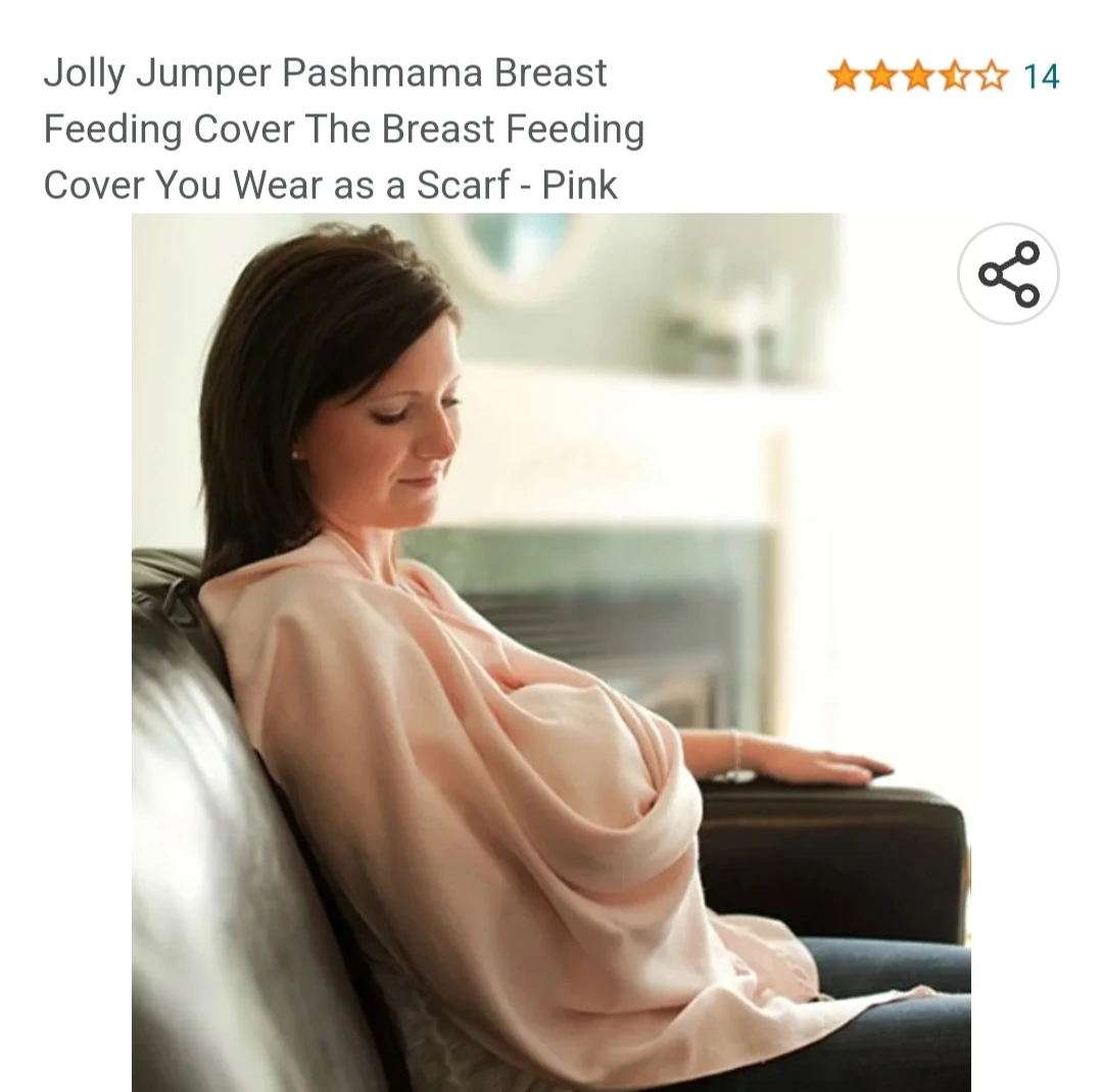 Jolly Jumper Pashmama Breast Feeding Cover Scarf - Pink - photo 5