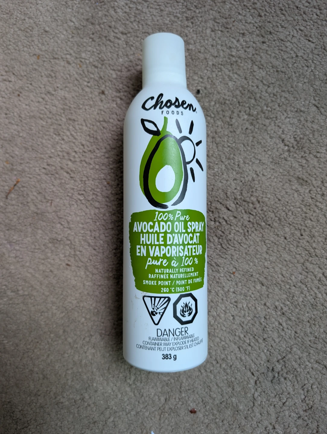 Chosen Foods 100% Pure Avocado Oil Spray 383 g