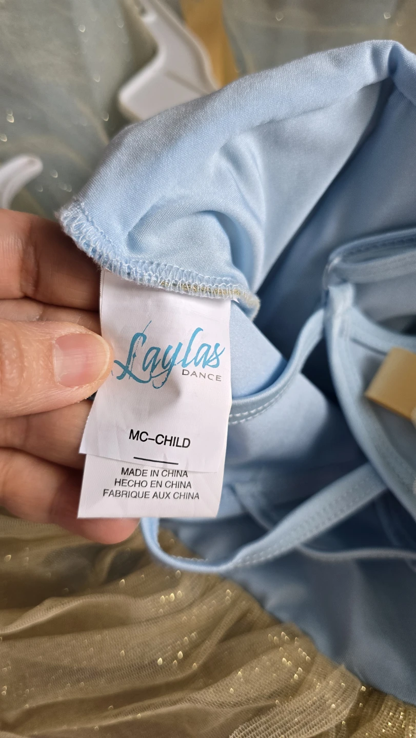 Laylas Blue & Gold Ballet Costume. Size kids M - photo 5
