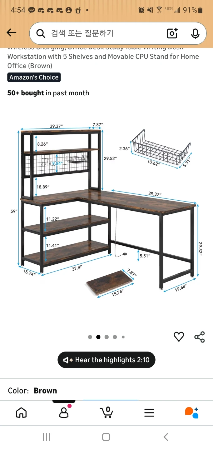 L-Shaped Desk with Shelves - photo 2