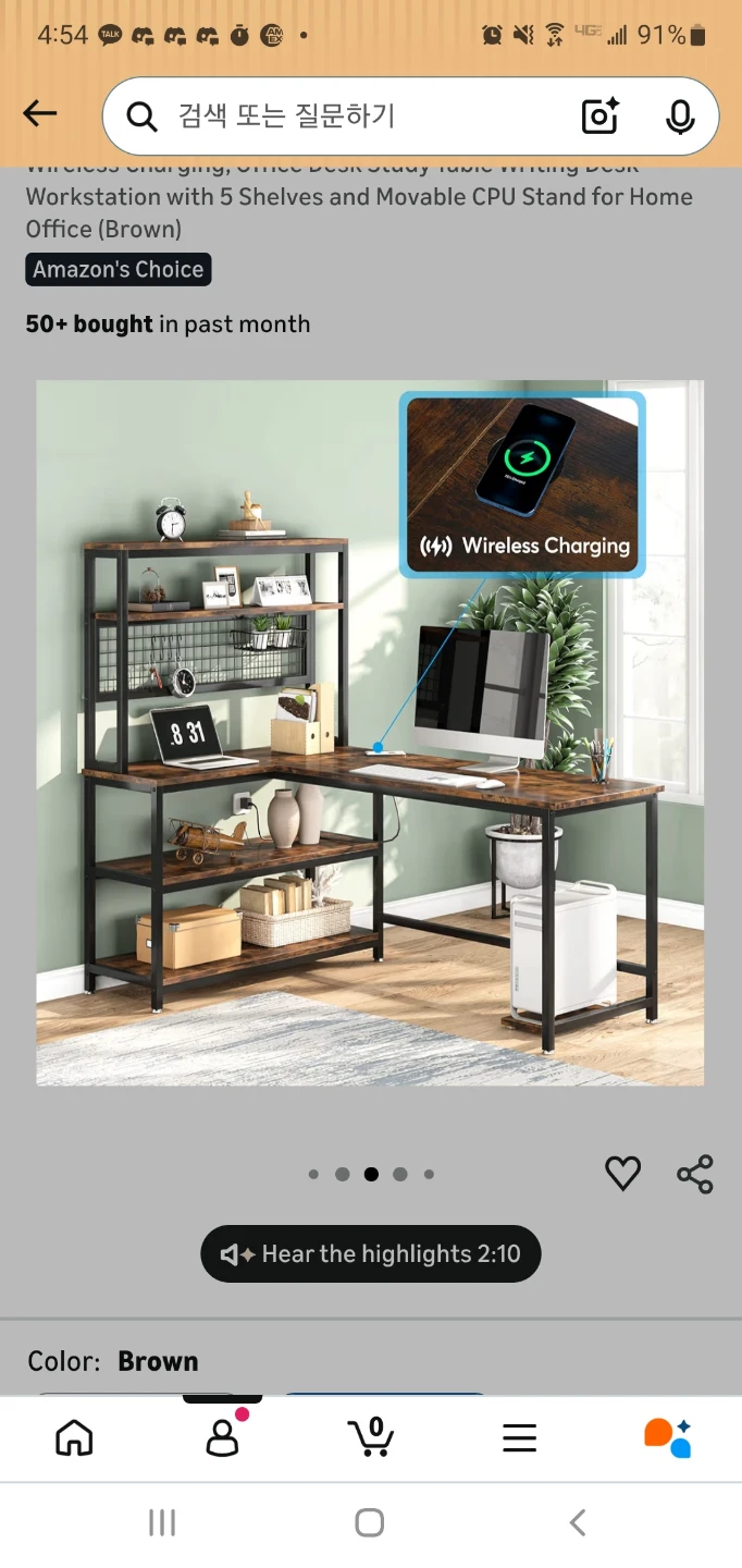 L-Shaped Desk with Shelves - photo 4