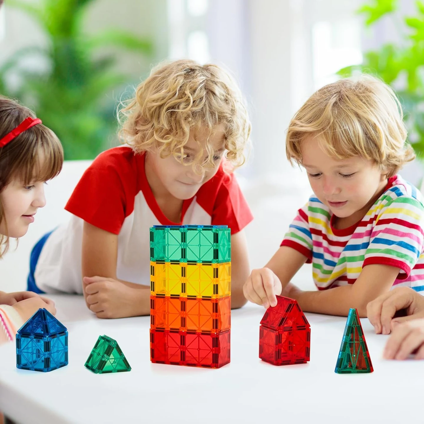 110pc Magnetic Tiles Building Set - STEM Toy for Kids - photo 4