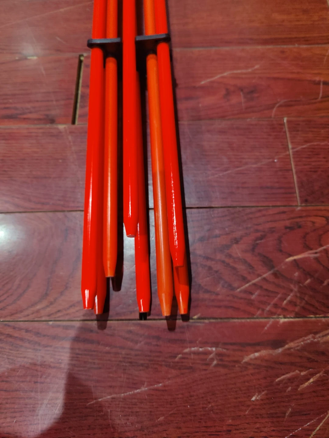 Orange Safety Road Stakes - Set of 4
