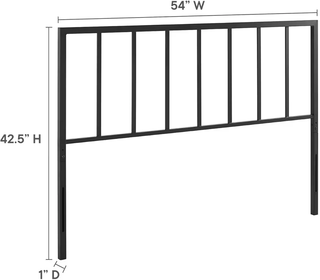 Black Metal Headboard - 54" W x 42.5" H - photo 2