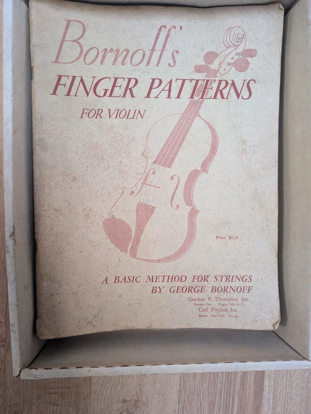 Bornoff's Finger Patterns for Violin Method Book