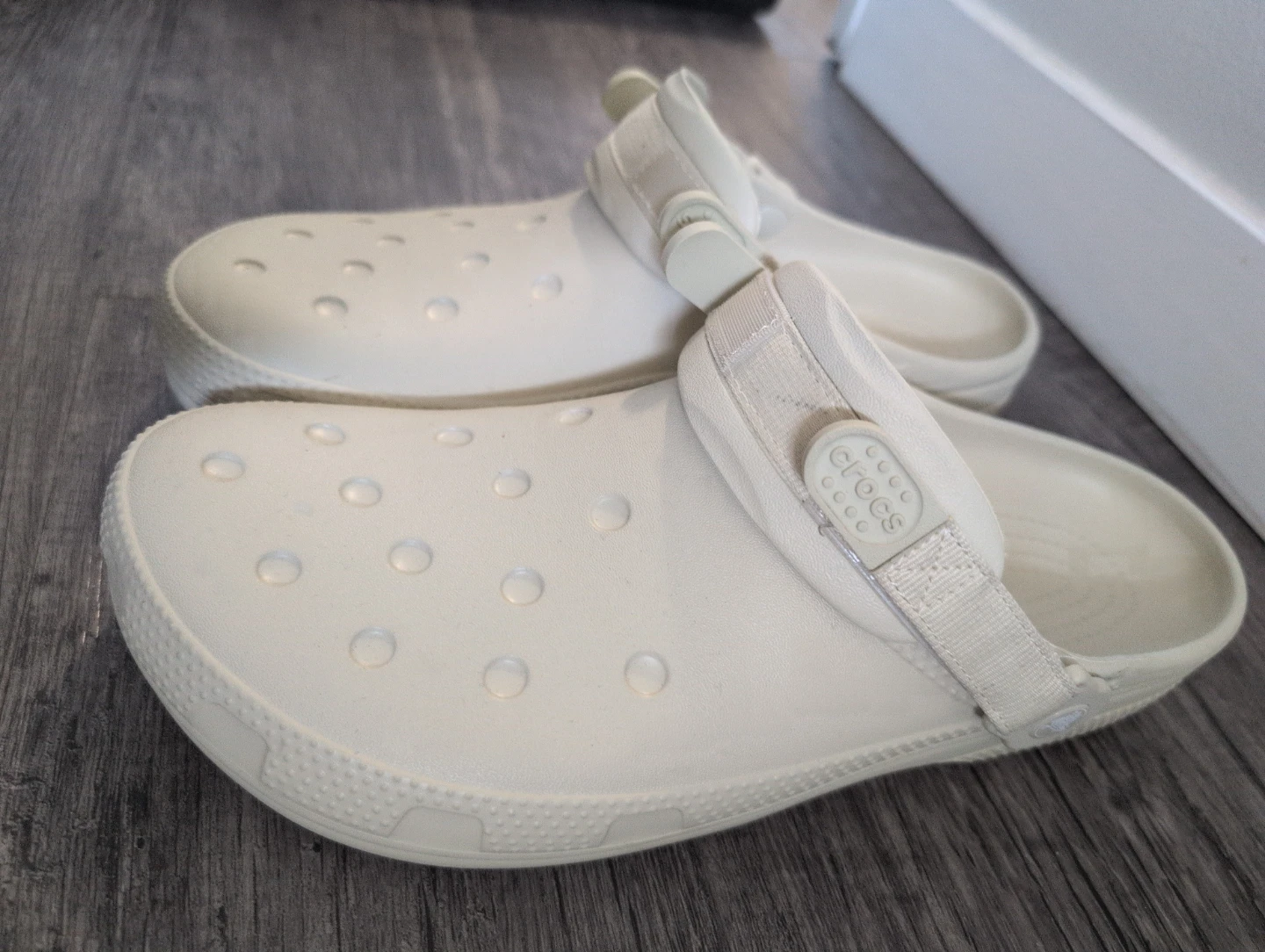 Crocs Size M/W 13 Work Clogs Cream - photo 2