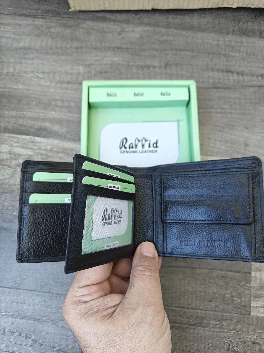Raffid Genuine Leather Bifold Wallet - photo 2