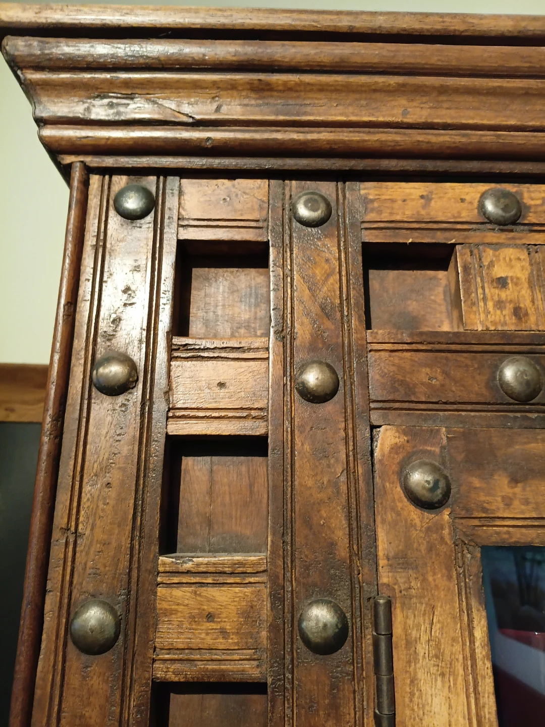 Beautiful Matching Pair of Rustic Vintage Wooden Cabinets - photo 3