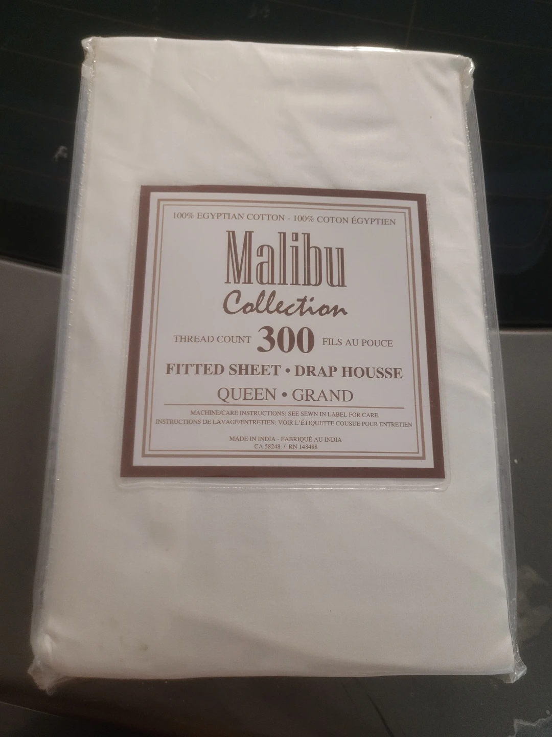 Malibu Collection Queen Egyptian Cotton Fitted Sheet