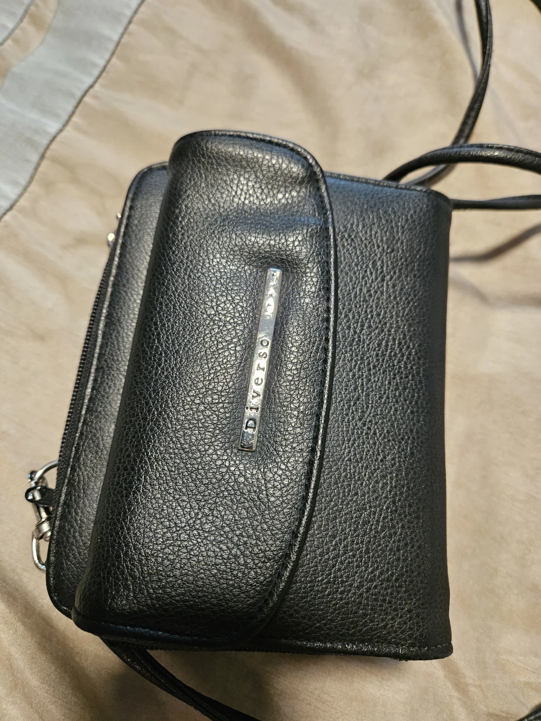 Diverso Black  Leather Wallet Purse