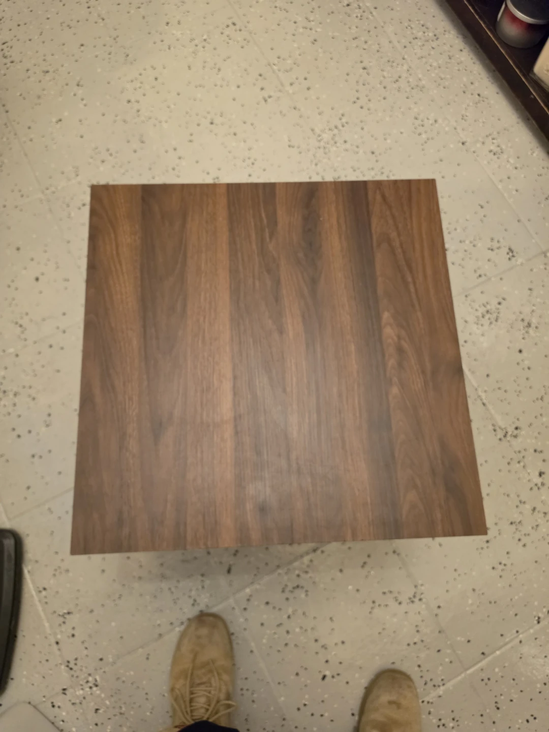 Square Coffee Table - Dark Wood Finish - photo 3