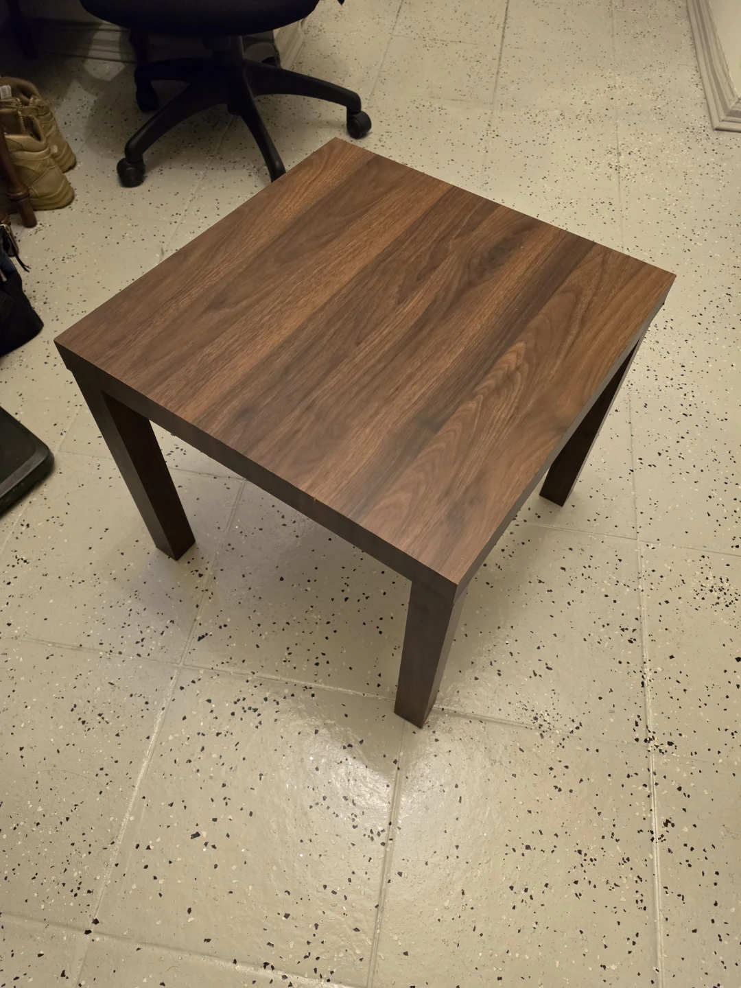 Square Coffee Table - Dark Wood Finish - photo 4