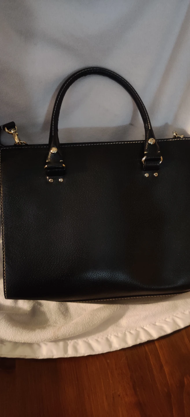 Kate Spade New York Black Leather Satchel Handbag - photo 3