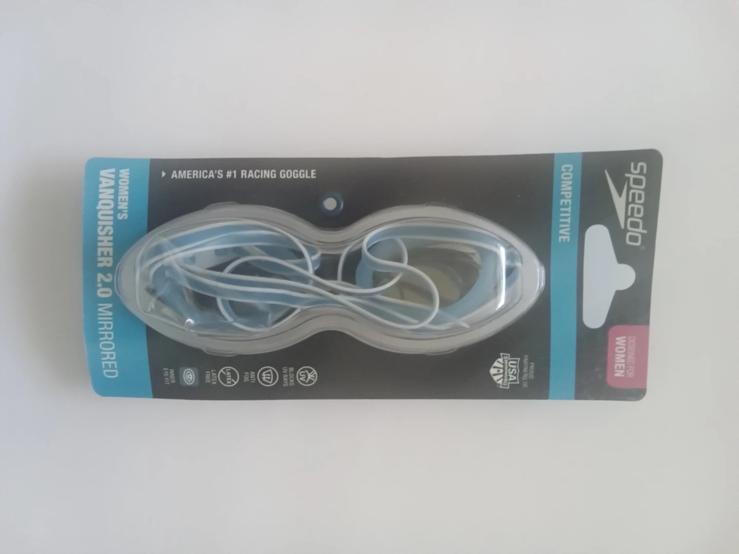 Speedo Women's Vanquisher 2.0 Mirrored Goggles