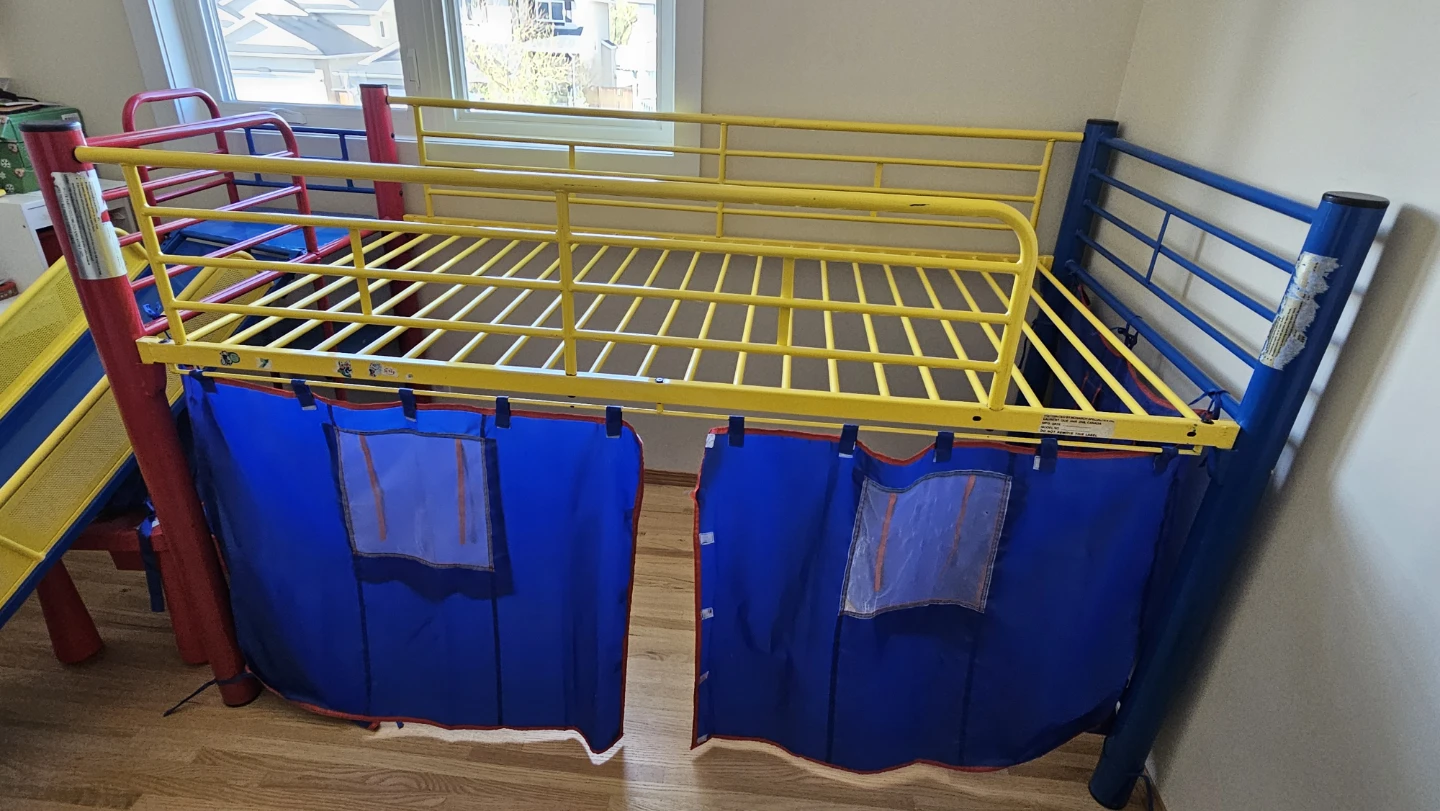 Bunk Bed Frame with Fun Slide and Ladder - photo 3