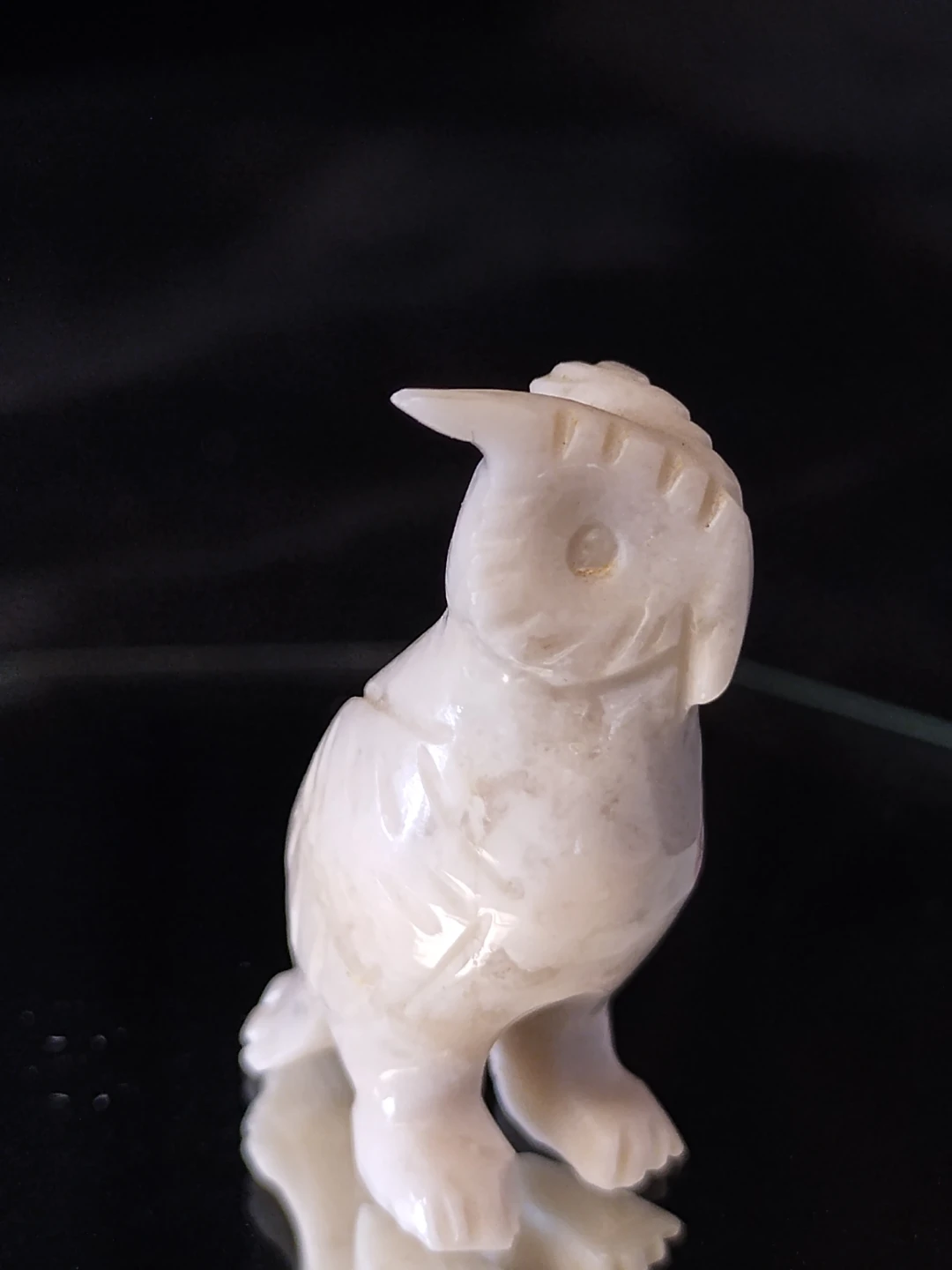 Gold Owl Figurine and White Stone Owl Figurine - photo 5