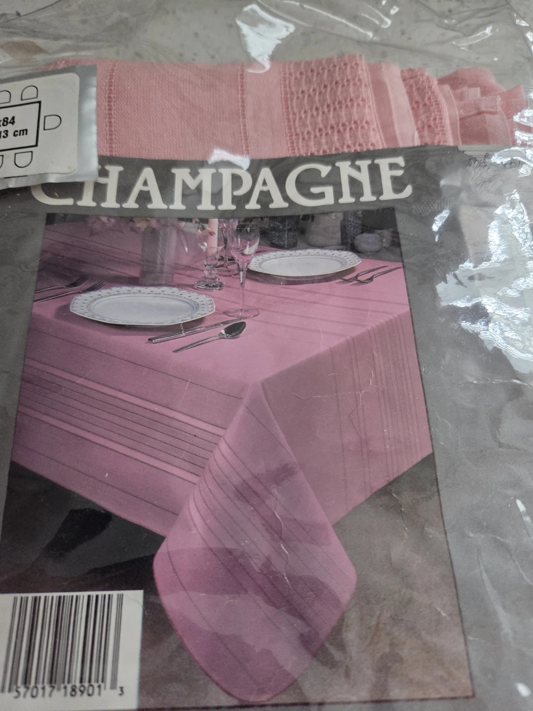 Champagne 60x84" Soil Release Tablecloth - photo 3