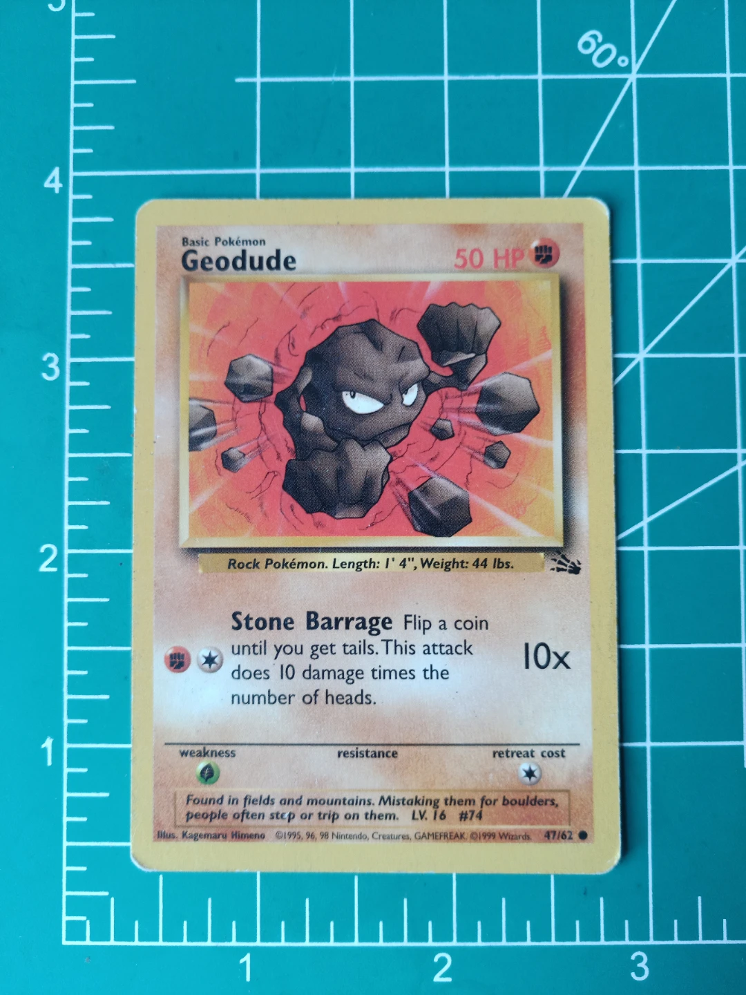 Pokemon Geodude Trading Card