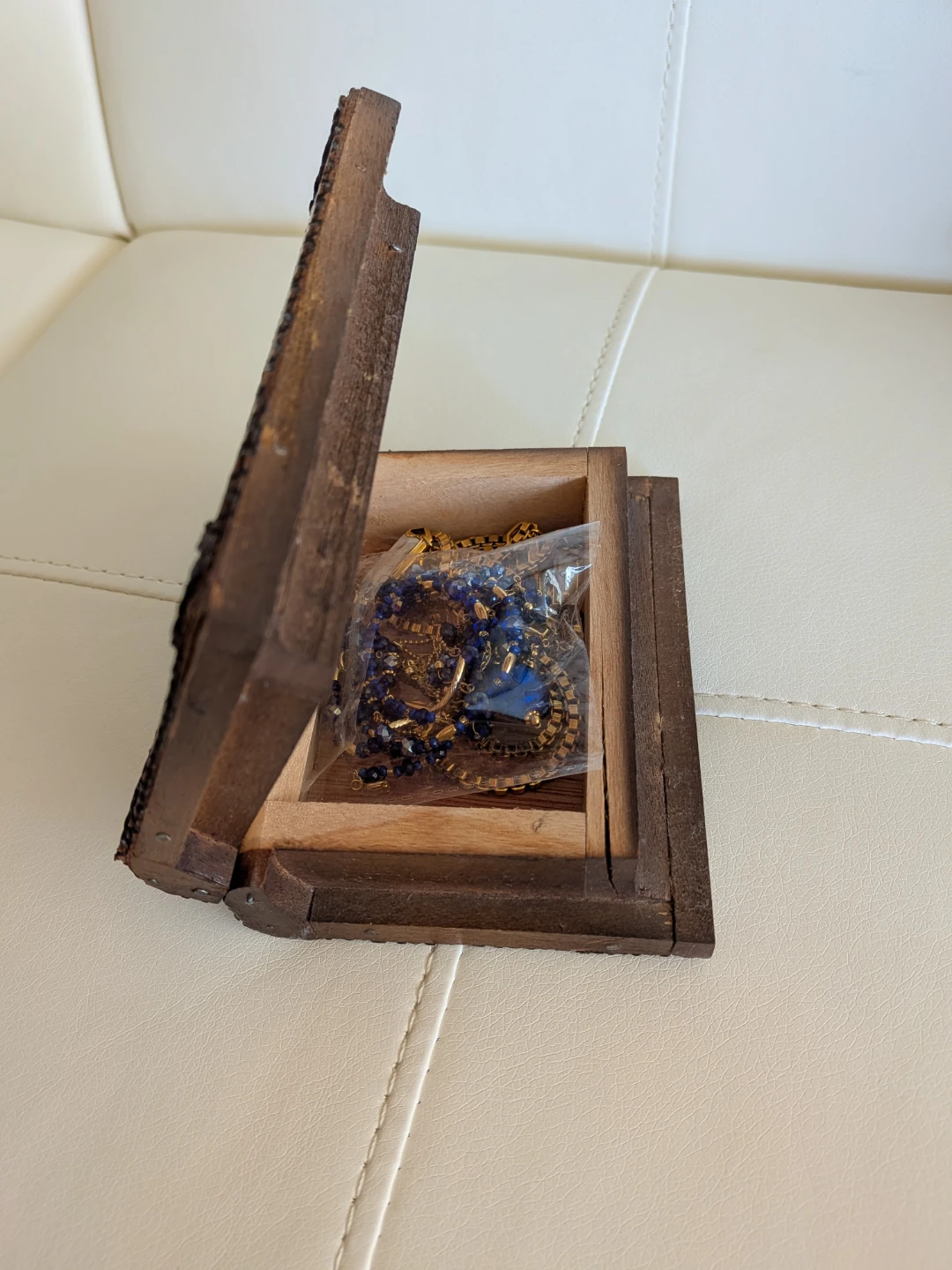 Decorative Wooden Trinket Box with "CUBA" Embossing - photo 2