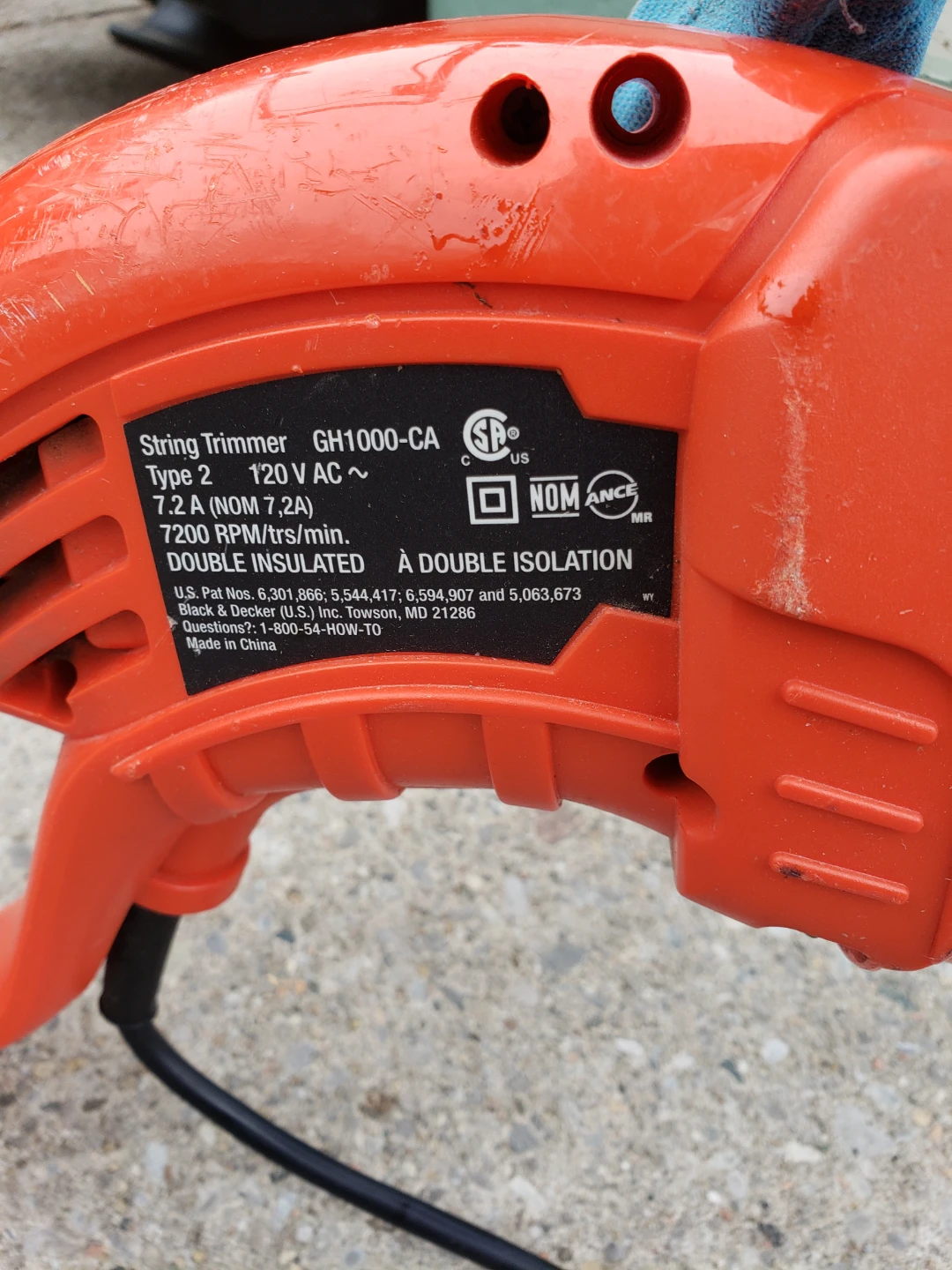 Black & Decker GH1000-CA String Trimmer - photo 2