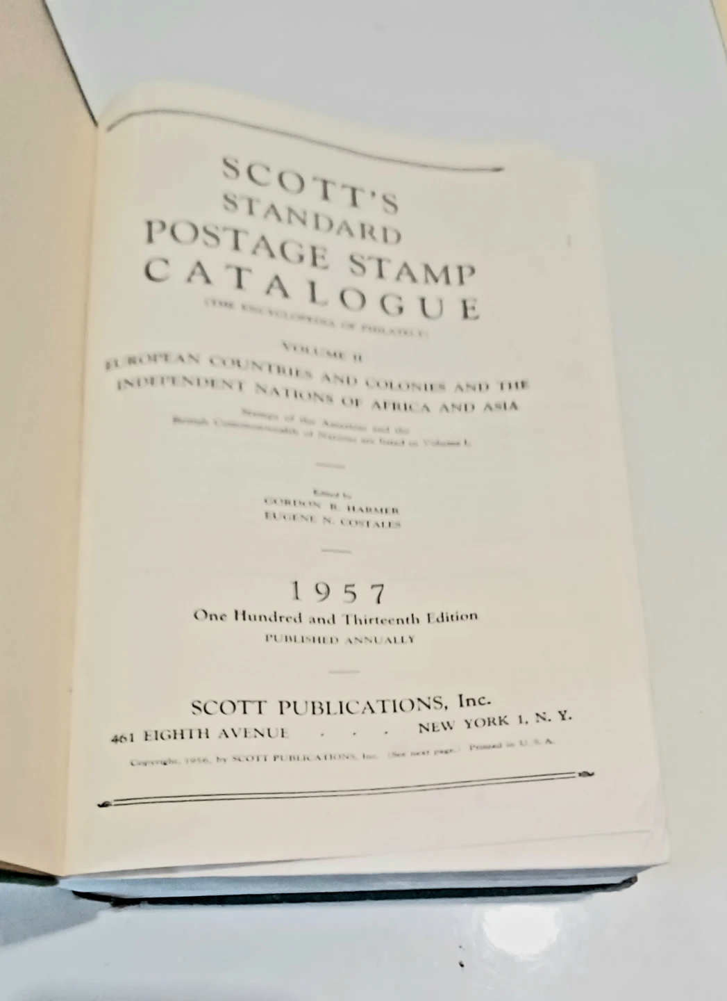 1957 Scott's Postage Catalouge