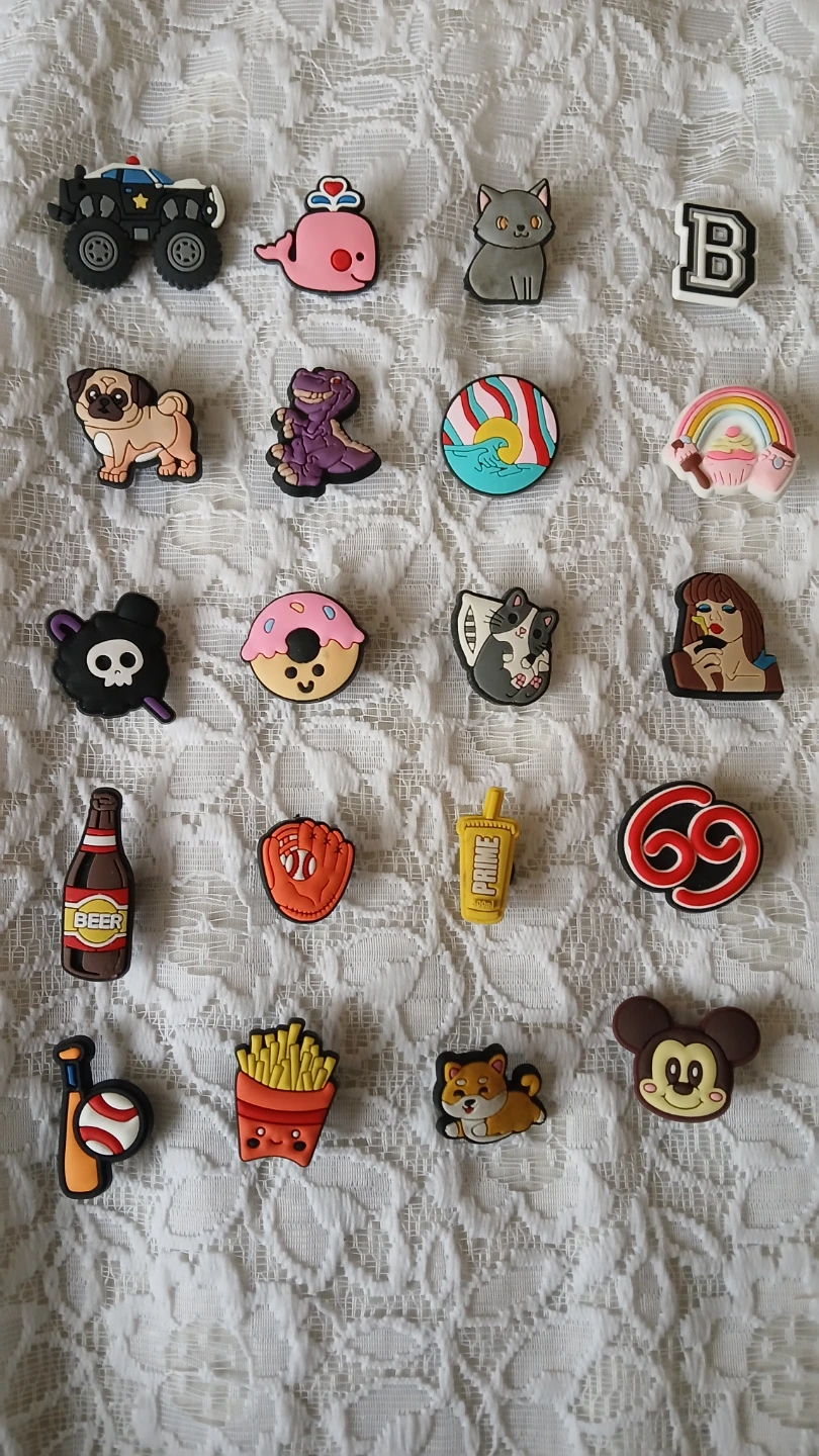 Collection of shoes pins for $5.00