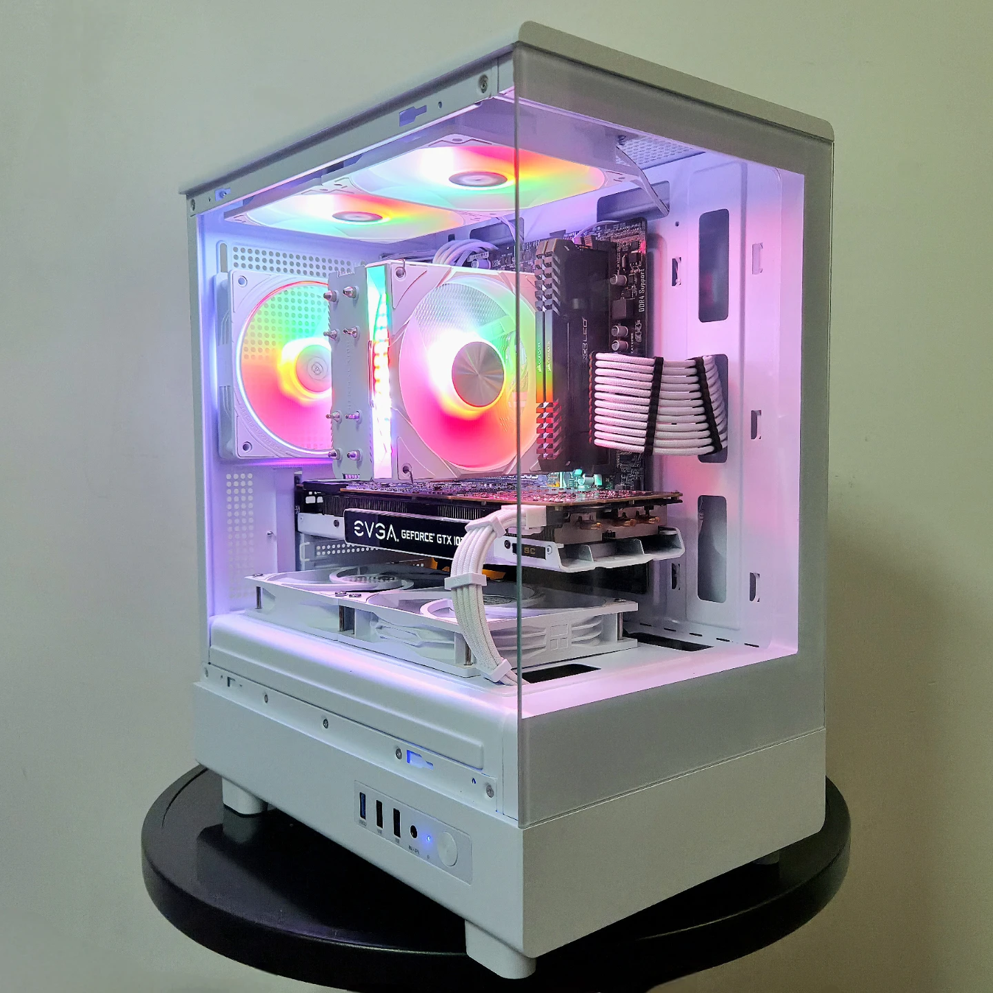 Ryzen 5 3600 | GTX 1070 | All White RGB Gaming PC