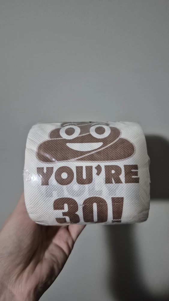 NEW Funny "💩 You're 30!" Toilet Paper Roll