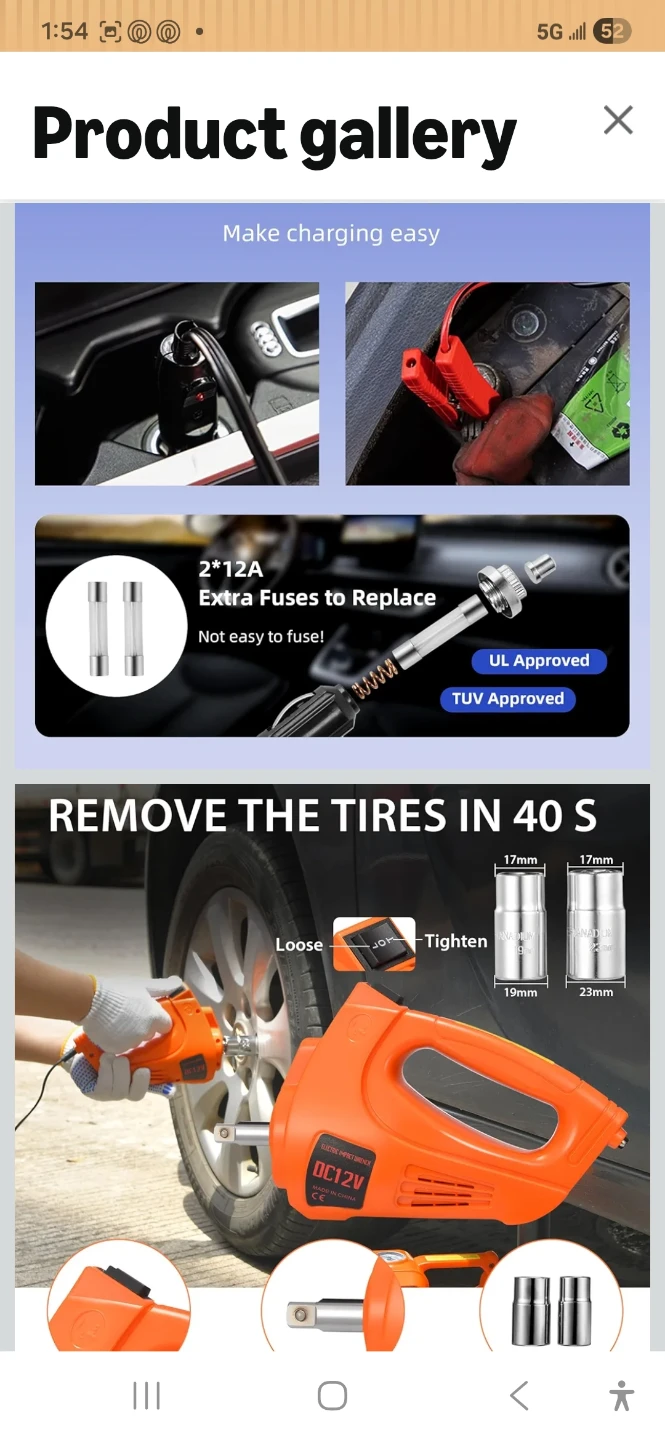 5 Ton Electric Car Jack with Tire Inflator - photo 4