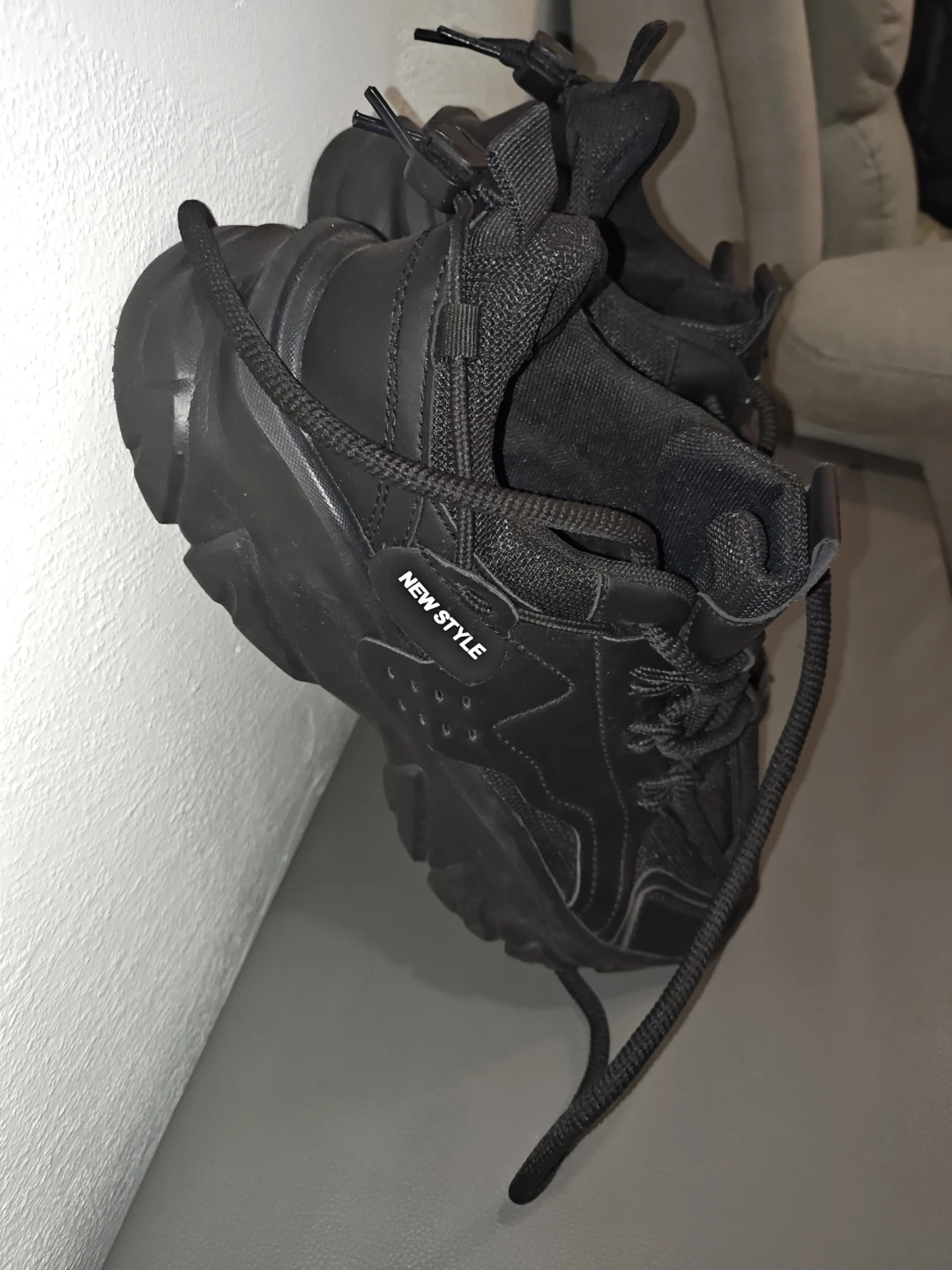Black "New Style" Sneakers