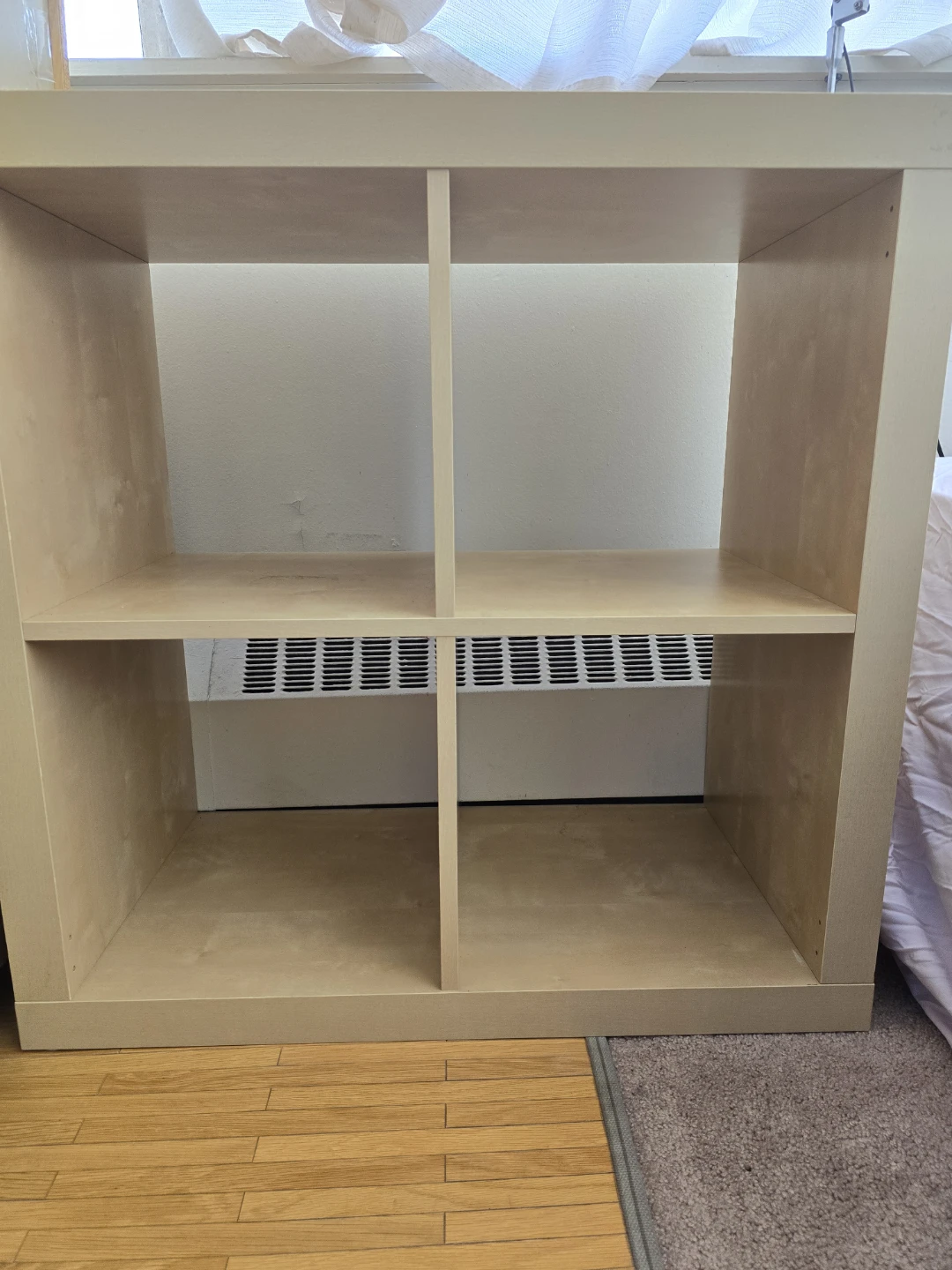 Cream 4-Cube Storage Unit