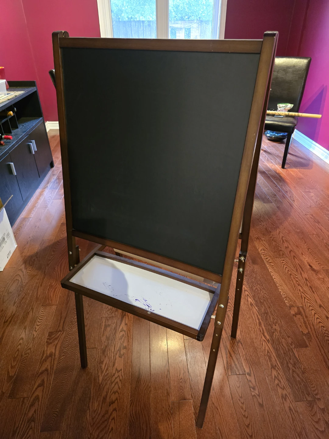 Wooden Easel with Whiteboard and Chalkboard - photo 2