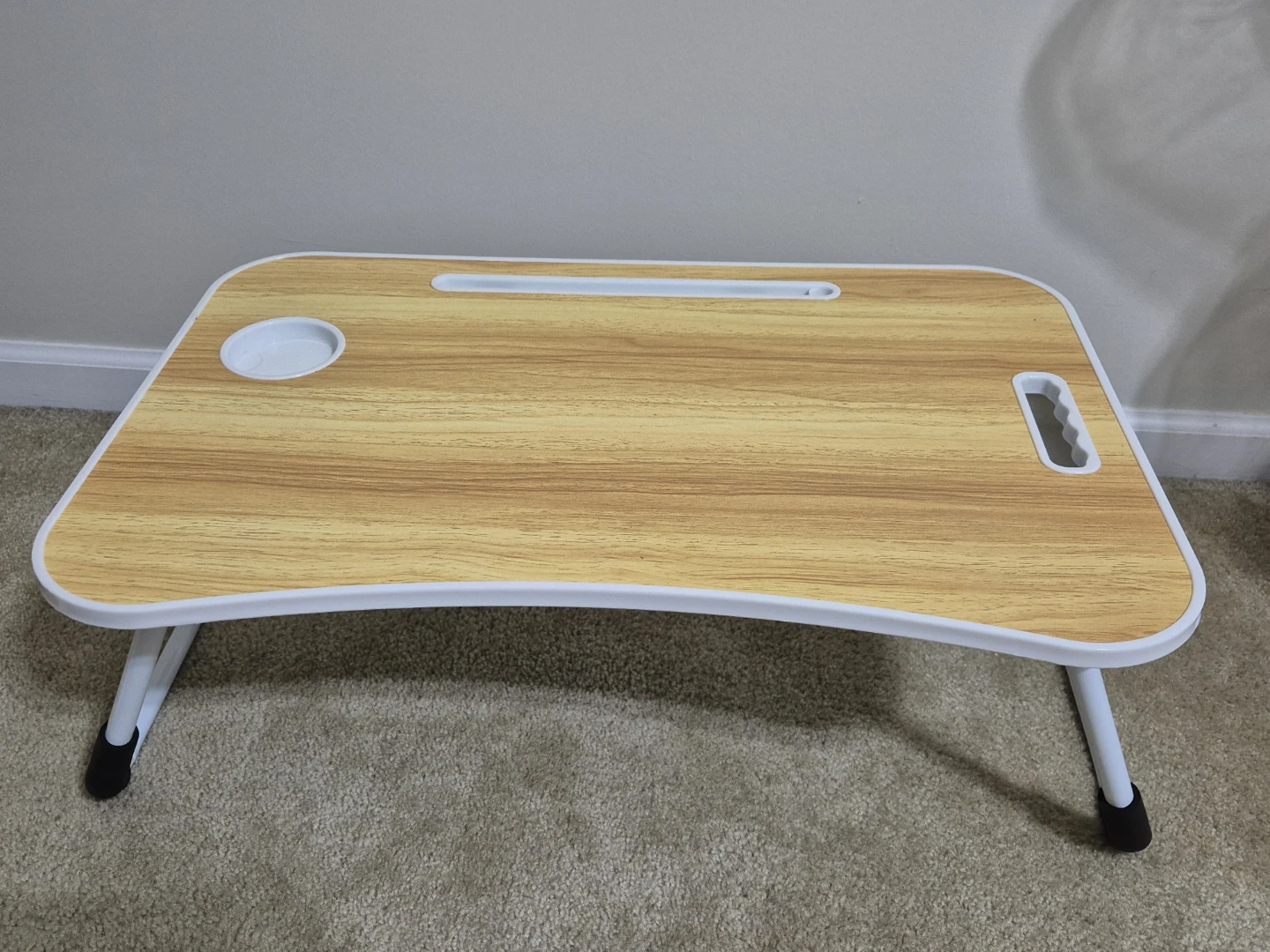 Portable Lap Desk with Cup Holder and Drawer