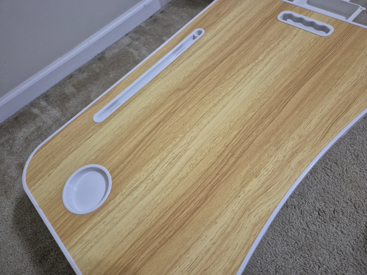 Portable Lap Desk with Cup Holder and Drawer - photo 2