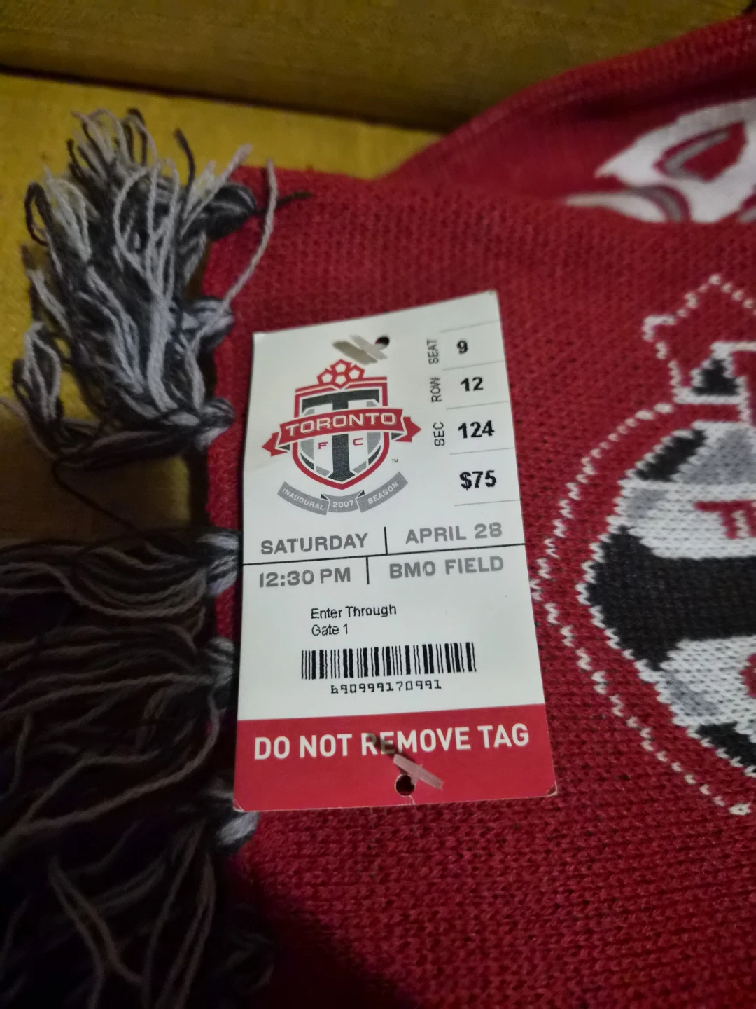 Toronto FC Inaugural 2007 Season TFC Scarf - photo 2