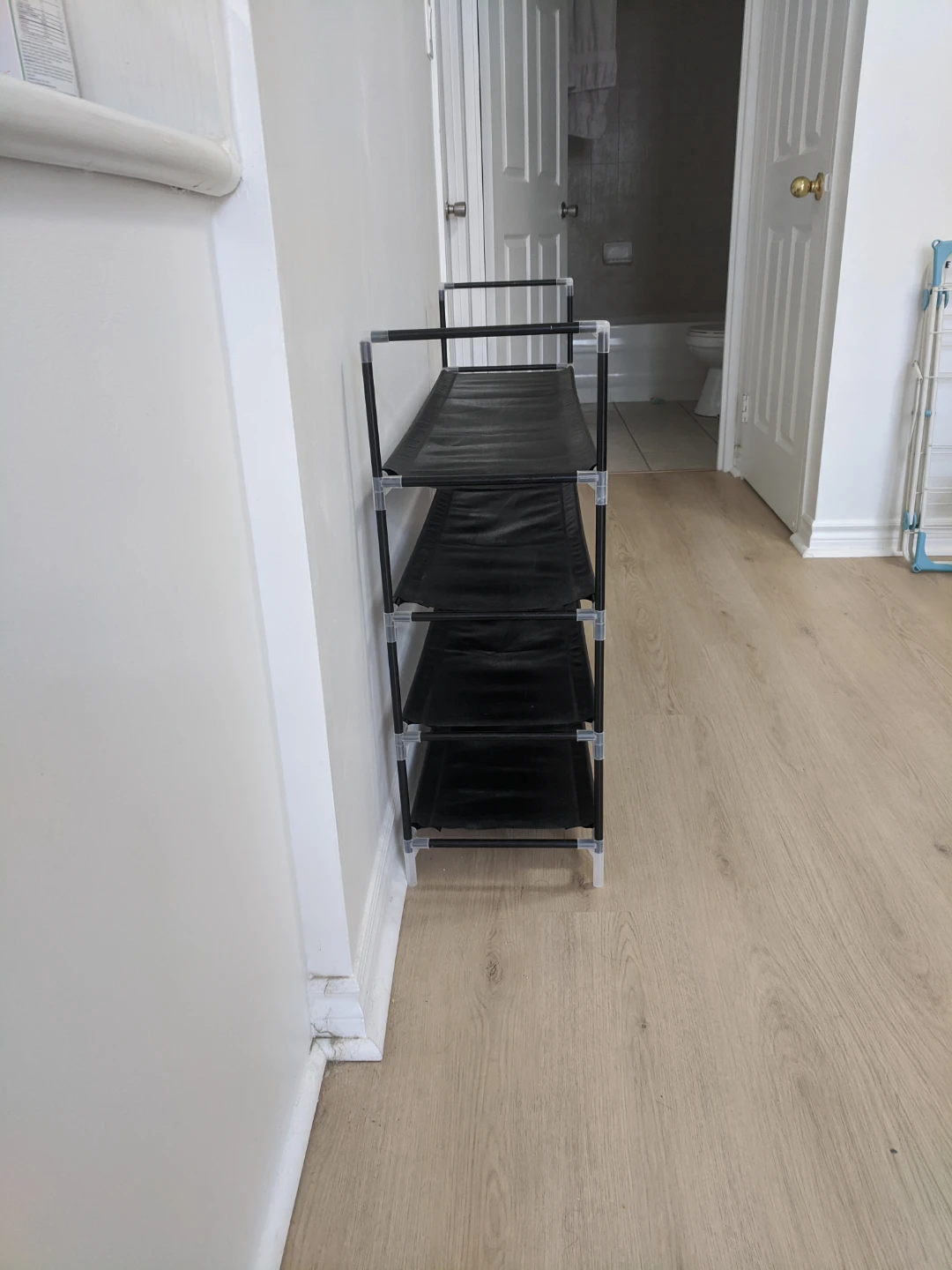 4-Tier Black Shoe Rack Organizer - photo 2
