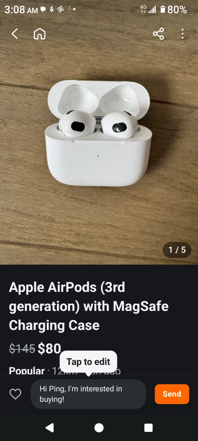Apple AirPods (3rd Gen) with MagSafe Charging Case