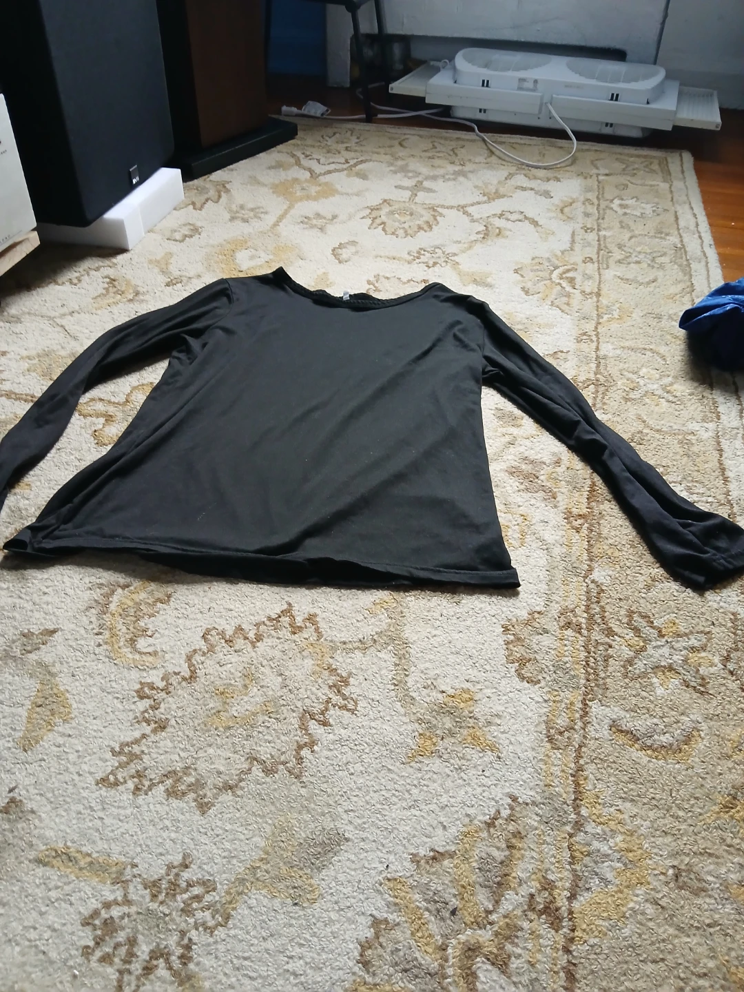 Black Long Sleeve Top - Size M
